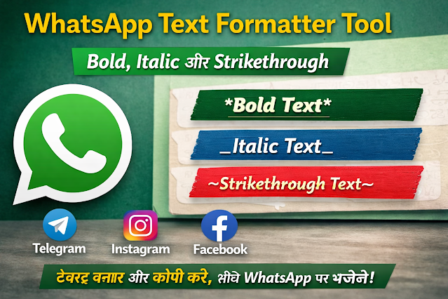 WhatsApp Text Formatter Tool